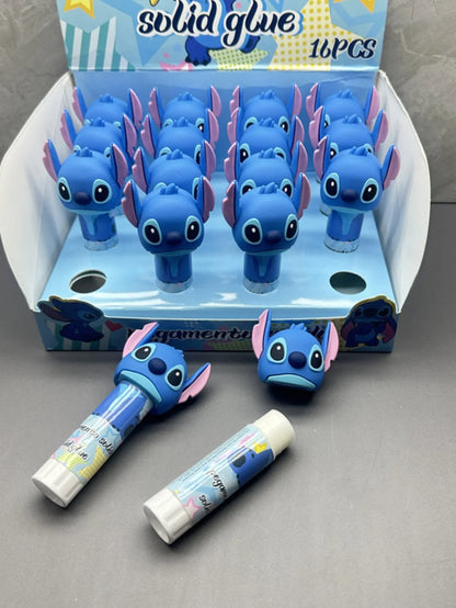 1/4pcs Bâton de colle solide Stitch Cartoon Adhésif fait main Colle pour coller le papier DIY pour fabriquer un bâton de colle très visqueux