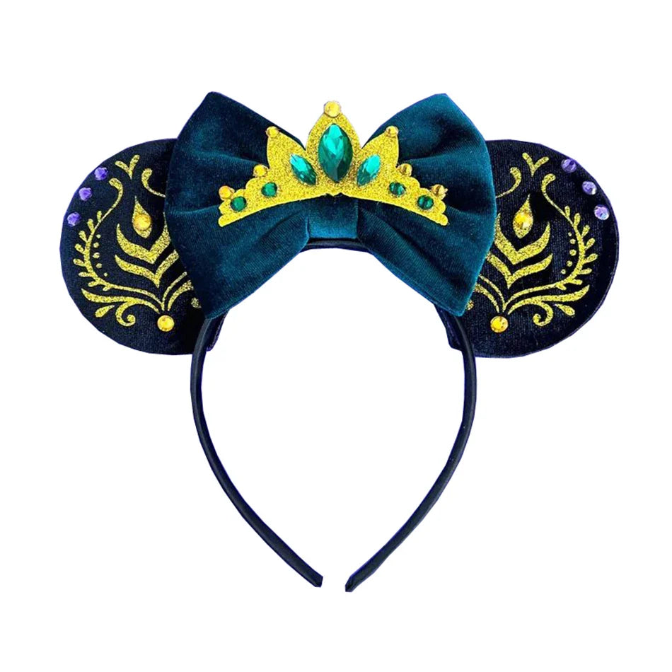Robe de princesse de cosplay Anna pour filles, costume en maille à manches lanternes, pour fête d'anniversaire, carnaval, Halloween, robe de bal pour enfants
