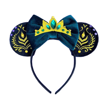 Robe de princesse de cosplay Anna pour filles, costume en maille à manches lanternes, pour fête d'anniversaire, carnaval, Halloween, robe de bal pour enfants