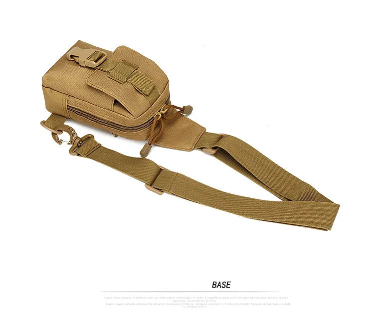 Petit sac de poitrine de Camouflage antivol pour l'extérieur, sac à bandoulière de randonnée en Nylon pour chasse, pêche, Camping, Cycking