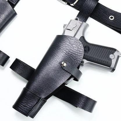 Ceinture de cosplay de police ChimTomb Raider Lara Croft, étui de cow-boy occidental, accessoires de jeu de plis, accessoires, 2024