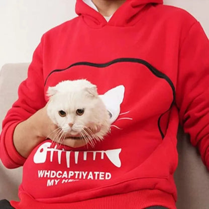 Hot Carry Pet Pocket Sweatshirt Winter Animal Pouch Hood Tops Kat Hond Keep Warm Ademend Hooded Kat Carriers Zakken Kat levert