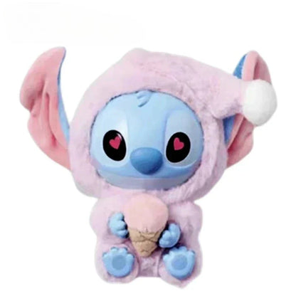 Stitch Eat Something Before Sleep Series Blind Box Plush Vinyl Toys Cute Doll Replica Mystery Box Bag Pendant Decor Gift