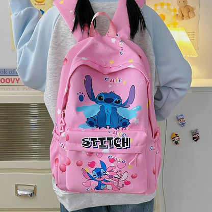 Stitch Print Backpack, Large Capacity SchoolBag, Ideal for Daily & Travel Essentials, Gift Bag, School Backpack, Travel Daypack