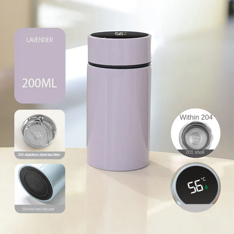 Mini Tasse Thermos 200ml/300ml Tasse de Poche en Acier Inoxydable Tasse à Café Thermique Bouteille Isotherme Flasque à Vide Cadeau pour Enfants