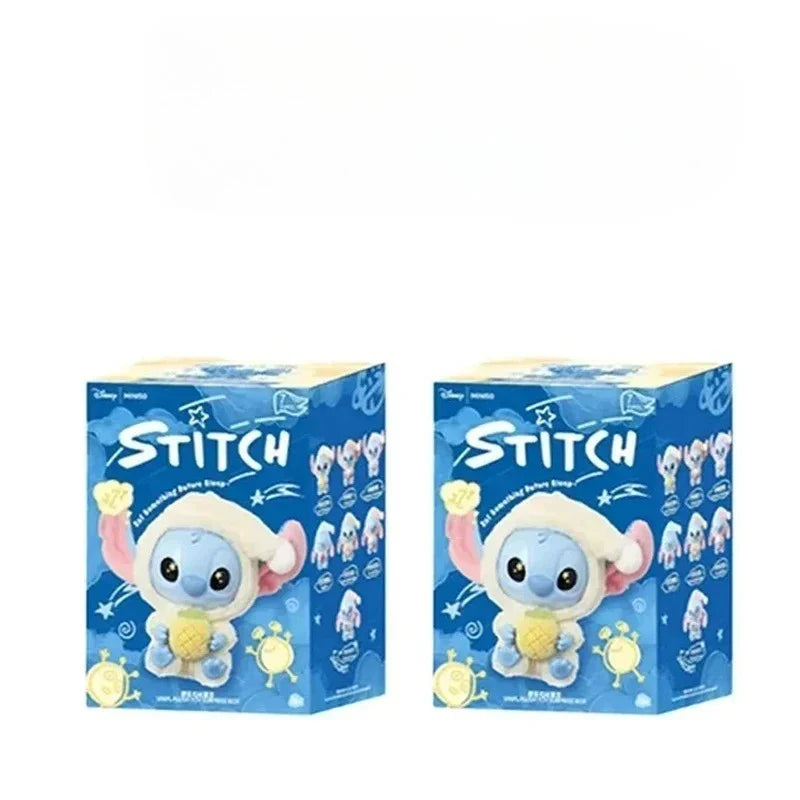 Stitch Eat Something Before Sleep Series Blind Box Plush Vinyl Toys Cute Doll Replica Mystery Box Bag Pendant Decor Gift