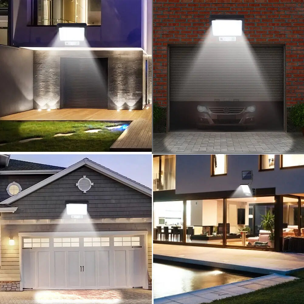 117 COB lampe murale solaire capteur de mouvement Led lumières solaires 3 Modes avec télécommande lampe extérieure étanche pour jardin cour décor