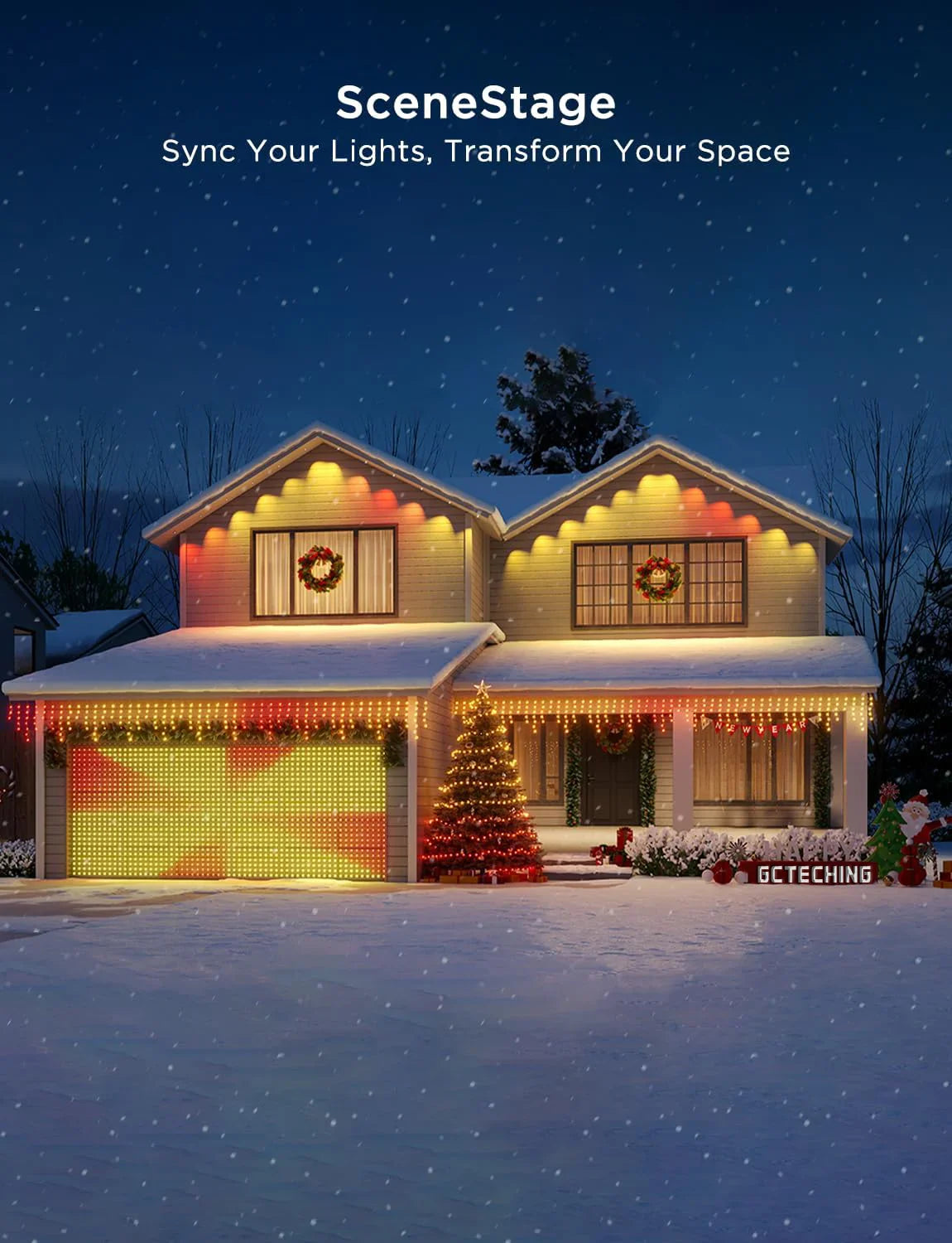 Rideau lumineux intelligent à 400led, application Bluetooth, guirlande lumineuse féerique RGB, bricolage, changement de musique, affichage pour fenêtre, décoration de chambre à coucher