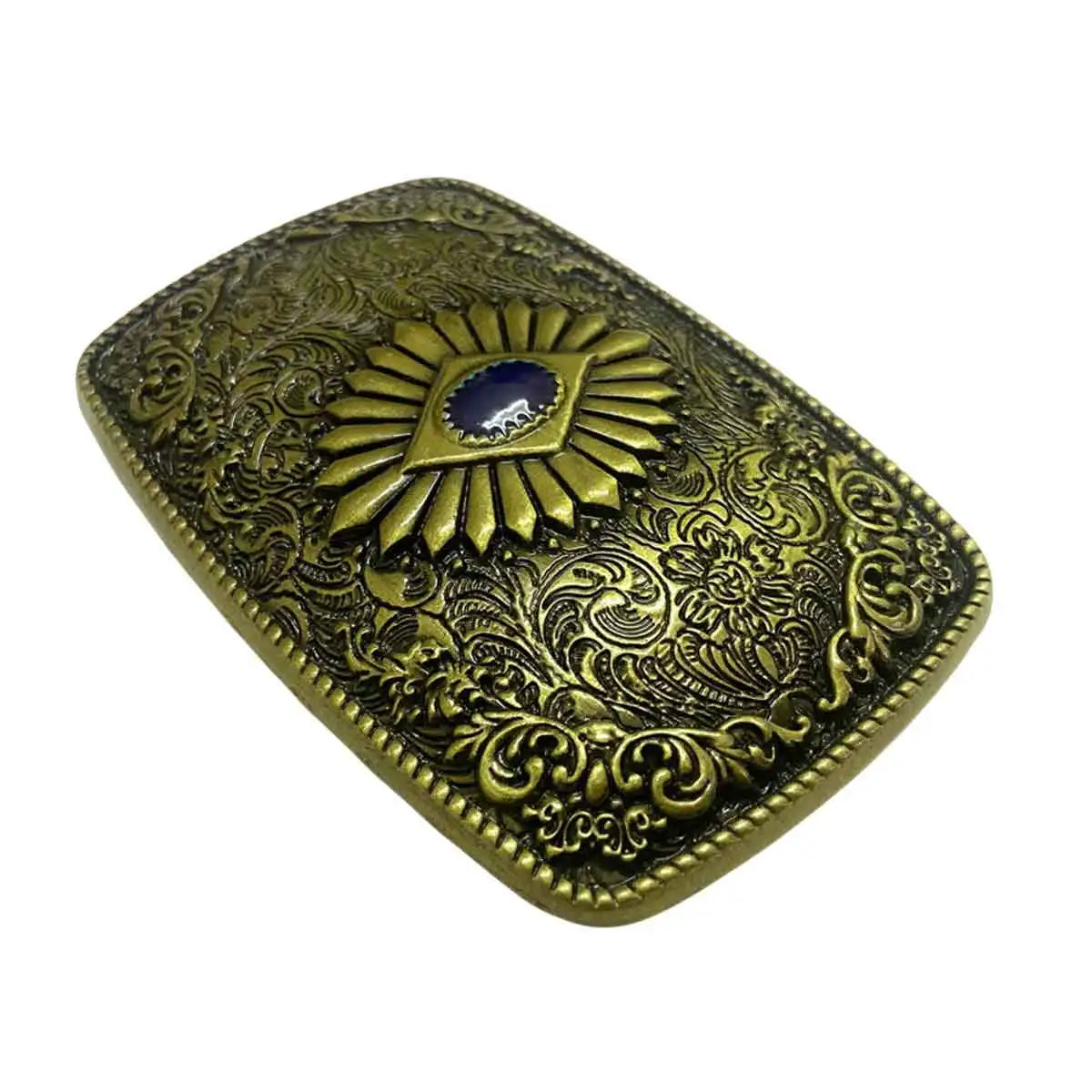 T-DISOM Men's Fashion Belt Buckle Tribal Ethnic Style Design Retro Embossing Western Cowboys Accessory