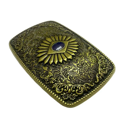 T-DISOM Men's Fashion Belt Buckle Tribal Ethnic Style Design Retro Embossing Western Cowboys Accessory