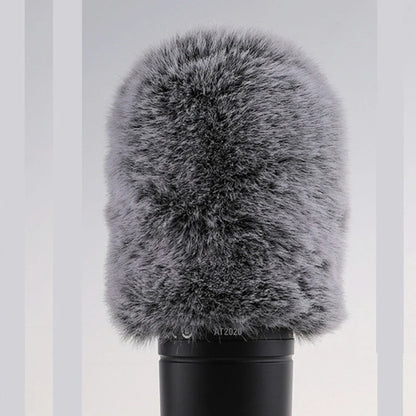 Bonnette anti-vent en fourrure pour microphone, protection anti-vent, filtre anti-pop pour microphone AT2020