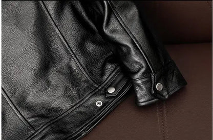 Wholesales.100% real cowhide Clothing.Brazilian.fashion.slim fit,natural leather jacket.Men Moto Rider.Clientes brasileiros
