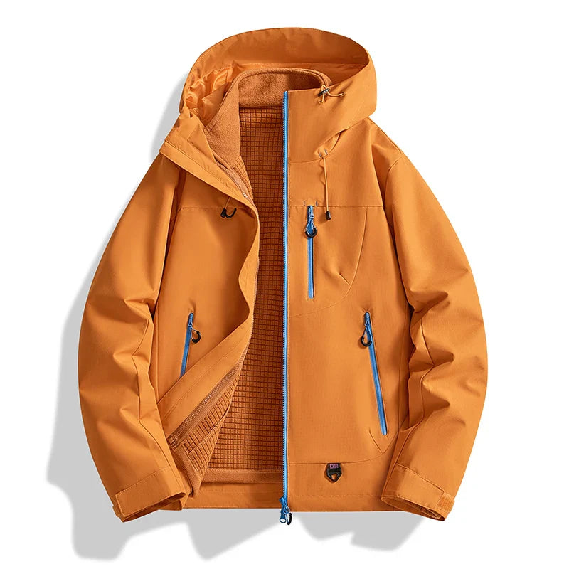 Veste d'extérieur trois en un deux pièces, coupe-vent, imperméable, combinaison de randonnée pour Couple, costume d'extérieur pour hommes et femmes