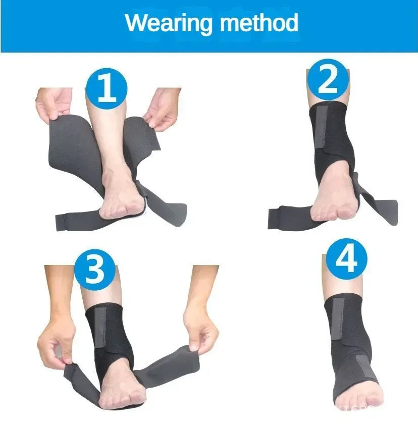 Orthèse de pied tombant réglable gauche droite orthèse d'entorse de cheville stabilisateur protecteur de pied pour la rééducation du correcteur d'hémiplégie