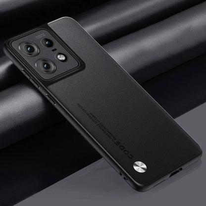 Leather Case for Motorola Moto Edge 50 Pro Luxury Carbon Fiber Matte Silicone Protection Phone Cover MotorolaEdge50Pro Coque