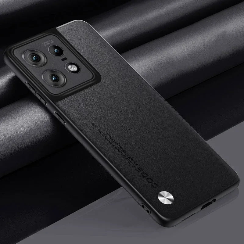 Leather Case for Motorola Moto Edge 50 Pro Luxury Carbon Fiber Matte Silicone Protection Phone Cover MotorolaEdge50Pro Coque