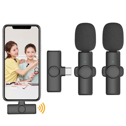 Microphone Lavalier sans fil professionnel pour iPhone iPad Android ordinateur portable enregistrement vidéo en direct entretien de jeu utilisation professionnelle