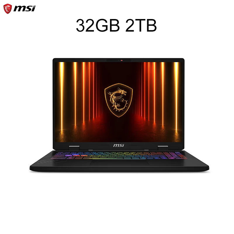 2025 MSI Crosshair 16 HX AI Gaming Laptop 16 Inch QHD 2.5K 240Hz IPS Screen Netbook Intel Ultra 9-275HX 32GB 2T RTX5060 Notebook