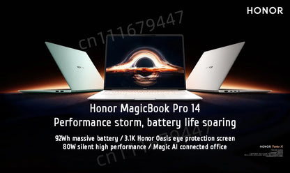 Honor MagicBook Pro 14 Laptop AI Thin Notebook 14.6-inch U5-225H U9-285H 16G/32G 1T 3.1K Screen 92Wh