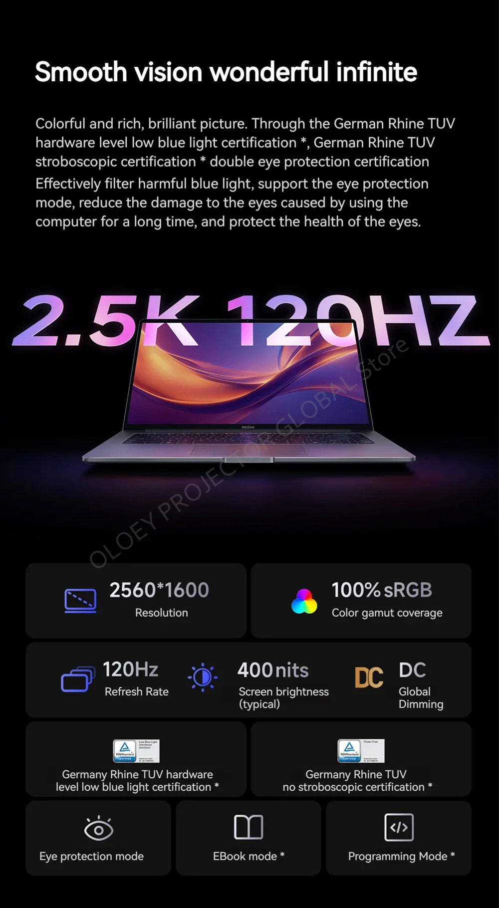 Original Xiaomi Redmi Book 16 2025 intel i5-13500H 32Go 1To Écran 16 pouces 2.5K 120Hz