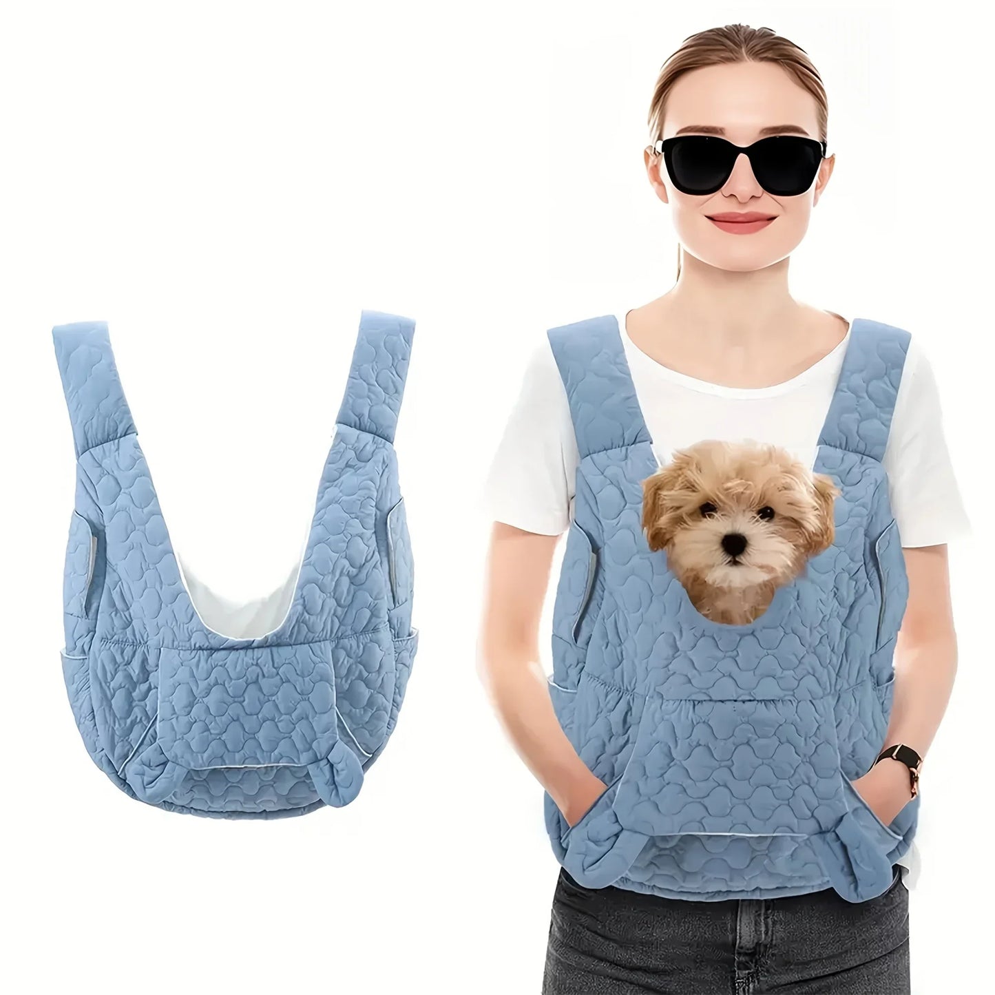 Sac à dos portable pour animaux de compagnie pour chats et chiens, respirant et confortable, porte-voyage en plein air pour petits et moyens animaux de compagnie.
