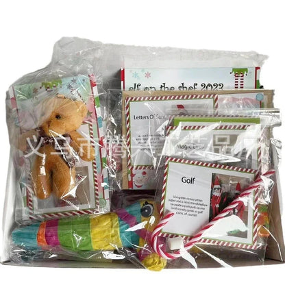 Kit lutin Calendrier de l'Avent 2025 Compte à rebours de 24 jours avec 12 jours d'activités de lutin Boîte de Noël à faire soi-même Idée cadeau de vacances pour les enfants et la famille