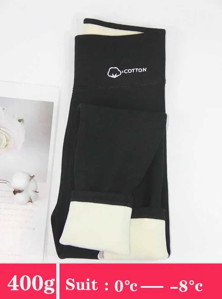 Hiver femmes Leggings agneau cachemire pantalon chaud polaire femme Legging collants minces coton velours thermique Leggings pour les femmes