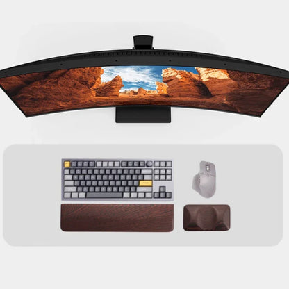 Wenge Wood Palm Rest Custom for Ergonomics Mechnical Keyboard Game Office Accessories Wrist Rest Pure Soild Wood Palm Stree Gift