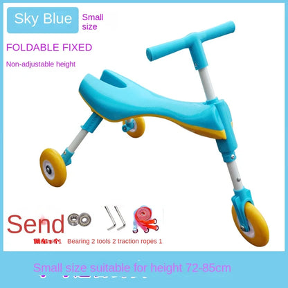 New liftable children's folding large mantis car three-wheeled scooter baby walker 1-6 years old yo-yo car