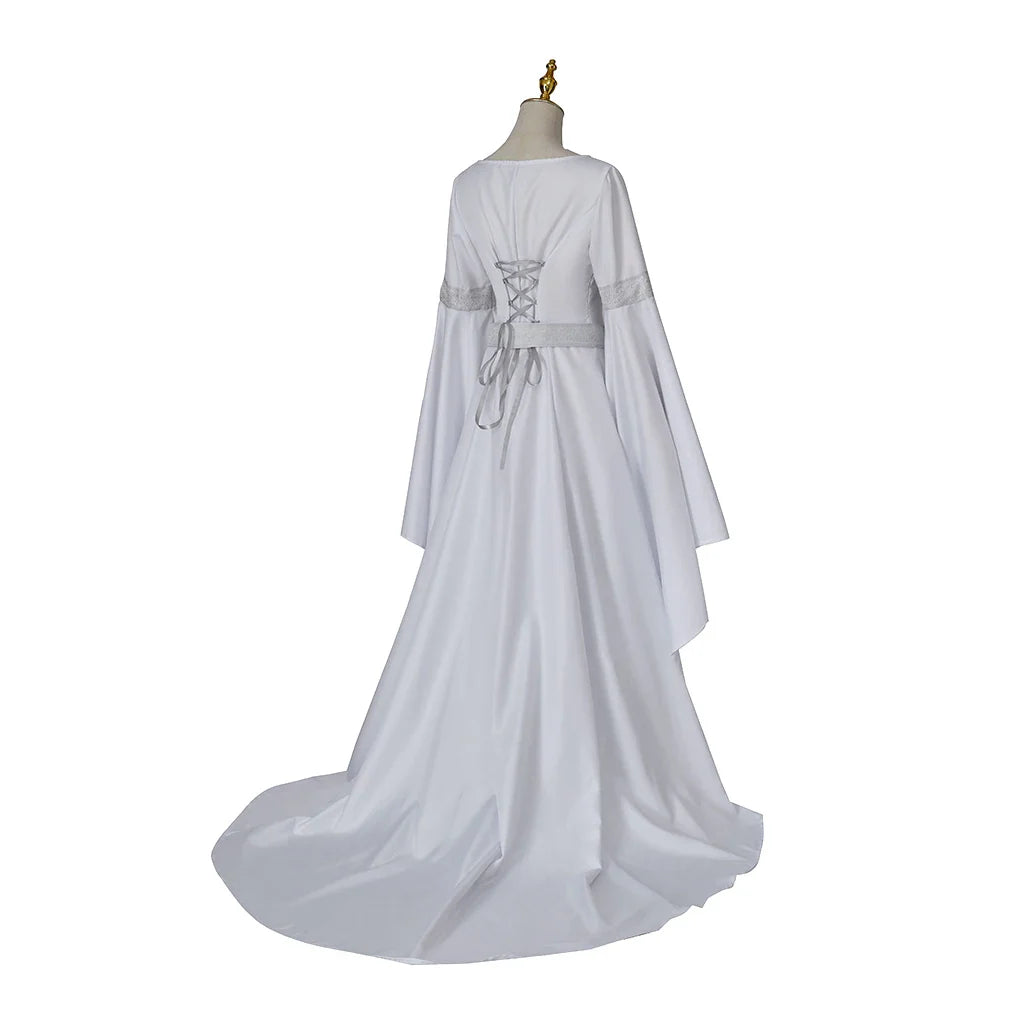 Galadriel Cosplay Costume Dress Elf Queen Outfits Halloween Carnival Suit Party Clothes For Women Role Play Ball Gown