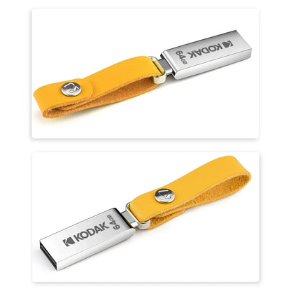 Clé USB Flash Drive KODAK Mini 100 % Originale en métal 32 Go 64 Go 128 Go avec cordon pour clés, clé USB 2.0