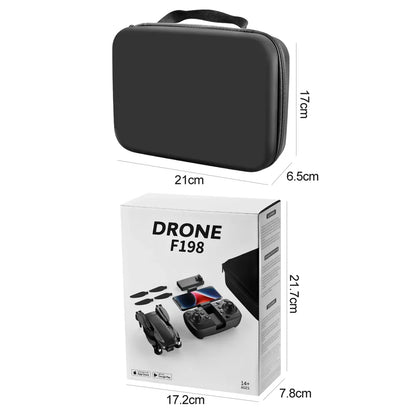 Nouveau Drone F198 professionnel double caméra avec 1080P WIFI FPV HD photographie aérienne grand Angle sans brosse RC pliable quadrirotor