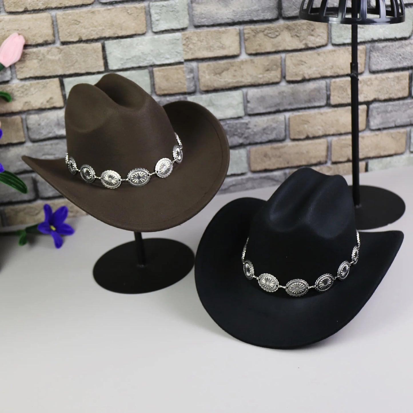 Chapeau de Cowboy occidental pour femmes, 1 pièce, accessoires Photo, chapeaux de Jazz, robe de soirée, Sombrero Hombre