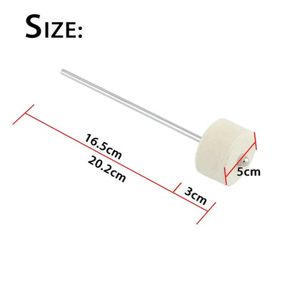 M MBAT – marteau de batteur à pédale de tambour, remplacement pour Kit de batterie, accessoire, arbre en acier inoxydable, tête de batteur à pédale en feutre