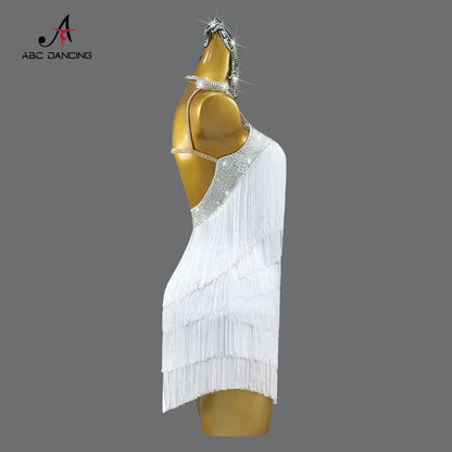 Nouvelle robe de danse latine pour femmes 2026, tenue d'entraînement de danse de salon, costume de bal féminin, jupe courte sexy pour salsa, jupe adulte, tenue de sport