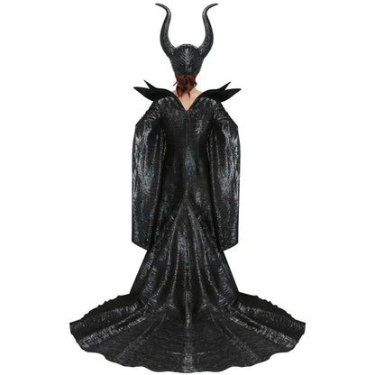 Angelina Jolie Costume Helmet Movie Mistress of Evil Cosplay Costume Women Halloween Outfits Party Suit