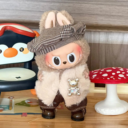 Pour Gxlaihly Vêtements de poupée Labubu 17 cm, tenue mignonne, convient aux poupées Labubu 17 cm, vêtements de poupée à la mode