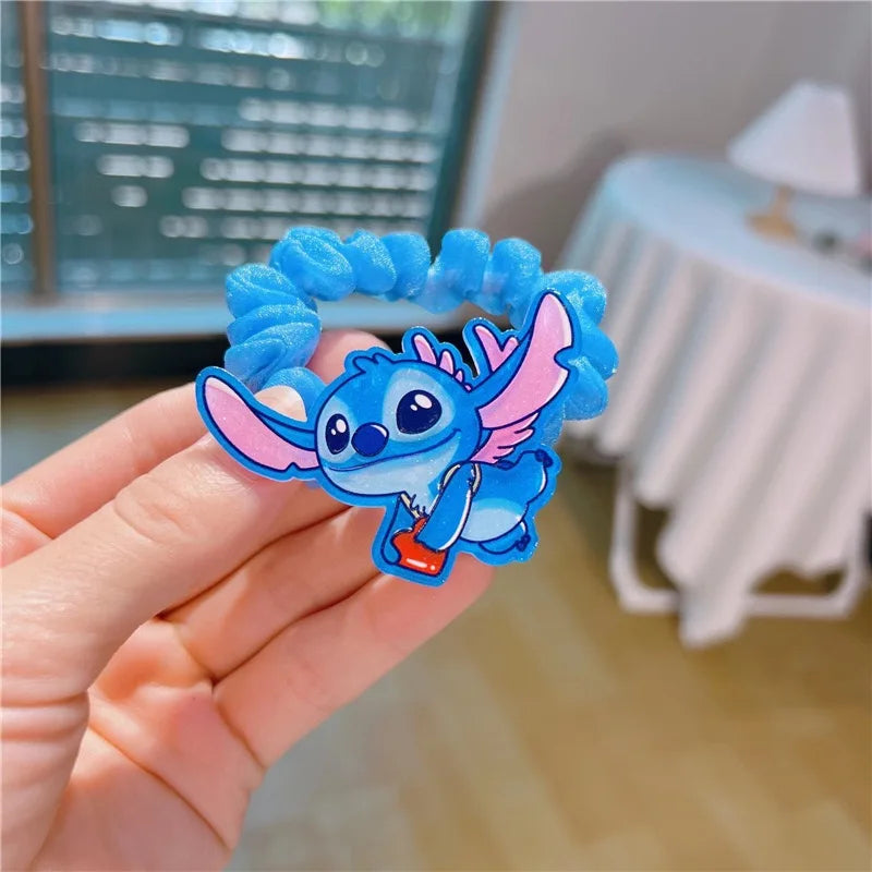 Cartoon Stitch Intestine Circle Girl Student Ponytail Tie Elastic Cute Female Hair Accessories baby hair accessories