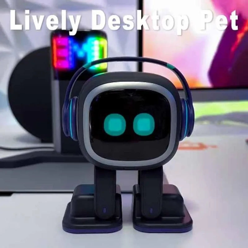 Robot compagnon - ChatGPT activé avec des commandes vocales et une fonction de danse, une animal de compagnie robot interactif avec une personnalité, livrée