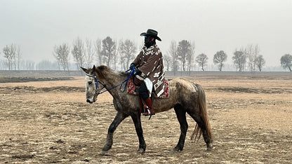 cowboy film Game RDR2 Western Style Denim Shawl Marksman Cosplay Costumes Halloween Carnival Party Outfit For Man