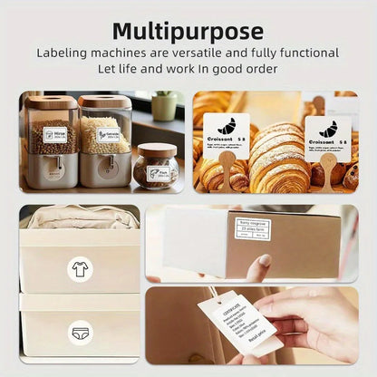 Portable Printer Mini Label Printer Self-adhesive Inkless 12-58mm Label Makers For Photo/Label/Home/Office/Business/Gifts As B21
