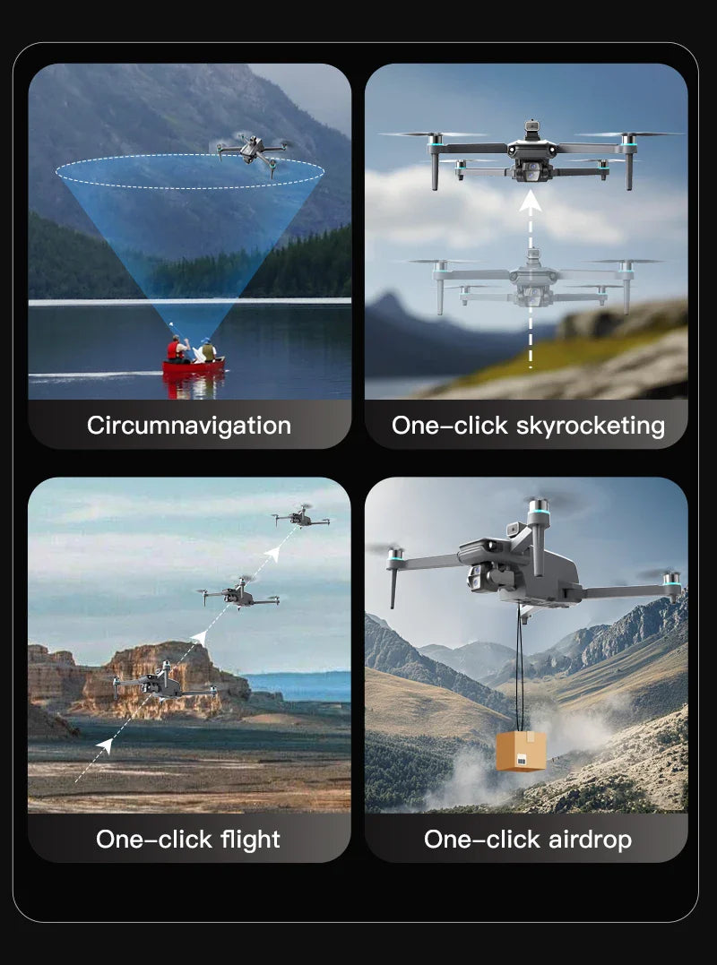 Drone GPS avec écran tactile caméra EIS Anti-secouement 8K Drones aériens sans brosse 5G GPS 8K caméras HD grand UAV Dron RC quadrirotor