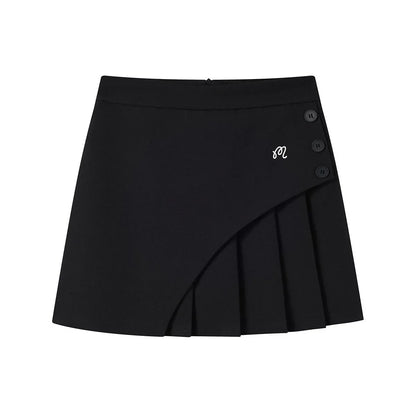 Summer golf suit pleated skirt, 2025 new Korean golf skirt, fashionable A-line short skirt, women's golf culottes
