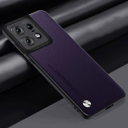 Leather Case for Motorola Moto Edge 50 Pro Luxury Carbon Fiber Matte Silicone Protection Phone Cover MotorolaEdge50Pro Coque