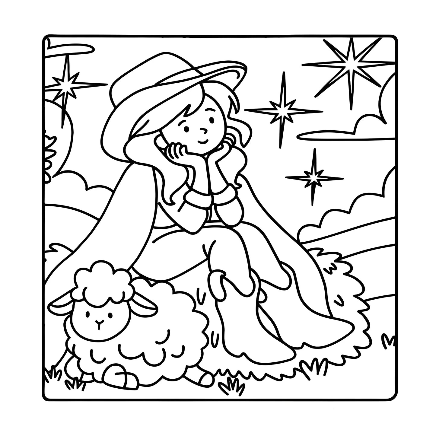 COUNTRY GIRL: Coloring Book for Adults Featuring Cute Cozy Daily Activities for Relaxation (Cozy Spaces Coloring)