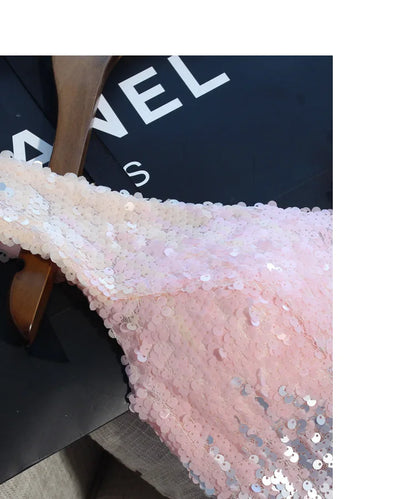 F2122 Customized Short Cocktail Party Dress Girl Graduation Robe 2025 Sweet Memory Colorful Sequined Mesh Tulle Prom Dresses