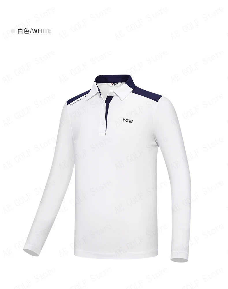 PGM Girls Golf T-shirts à manches longues Vêtements de golf pour enfants Tissu de sport confortable et doux pour la peau Vêtements pour enfants YF548