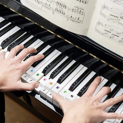 Autocollants pour clavier de piano, étiquettes pour 37 49 54 61 88, blanc et noir prédire, musique électronique