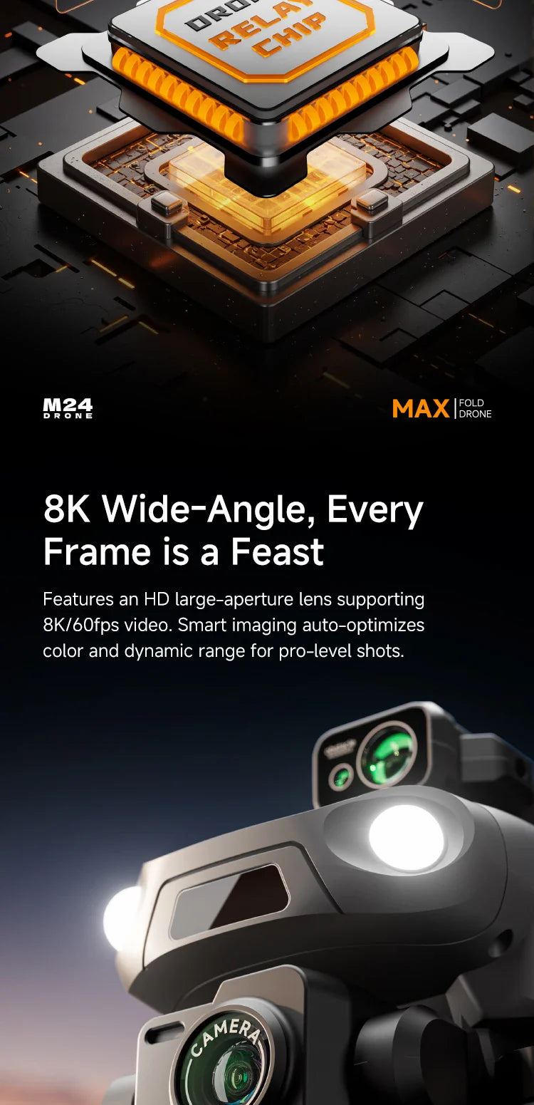 Drone M24 haut de gamme de qualité professionnelle, équipé d'un écran télécommandé 1000M, transmission d'image numérique, quadrirotor sans balais