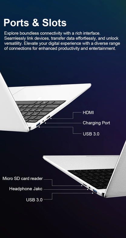 Ninkear N15 Air Laptop 15,6" IPS 1080P IPS Intel N95 3.4Ghz 12GB RAM 512GB SSD General Use Productivity Windows 11 pro Notebook